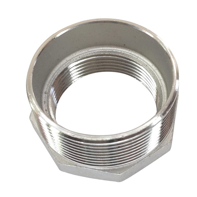 LOZOME 2" Male x 1-1/2" Female Thread Reducer Bushing Pipe Fitting, Adapter, Stainless Steel SS 304 NPT Reducer Bushing Pipe Hose Fitting - Image 2